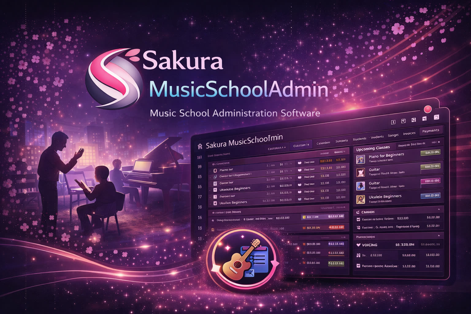 Sakura MusicSchoolAdmin hero