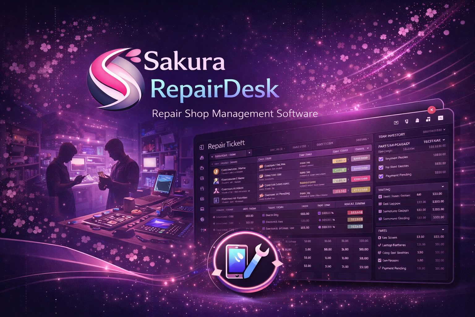 Sakura RepairDesk hero